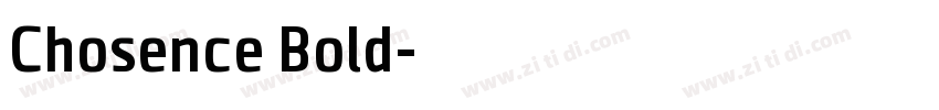 Chosence Bold字体转换